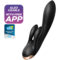 La marca SATISFYER CONNECT nos facilita esta imagen de su producto SATISFYER - DOUBLE FLEX VIBRADOR APP NEGRO para nuestro catálogo.