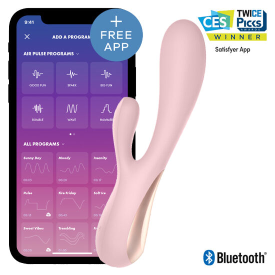 La marca SATISFYER CONNECT nos facilita esta imagen de su producto SATISFYER - MONO FLEX ROSA CON APP para nuestro catálogo.