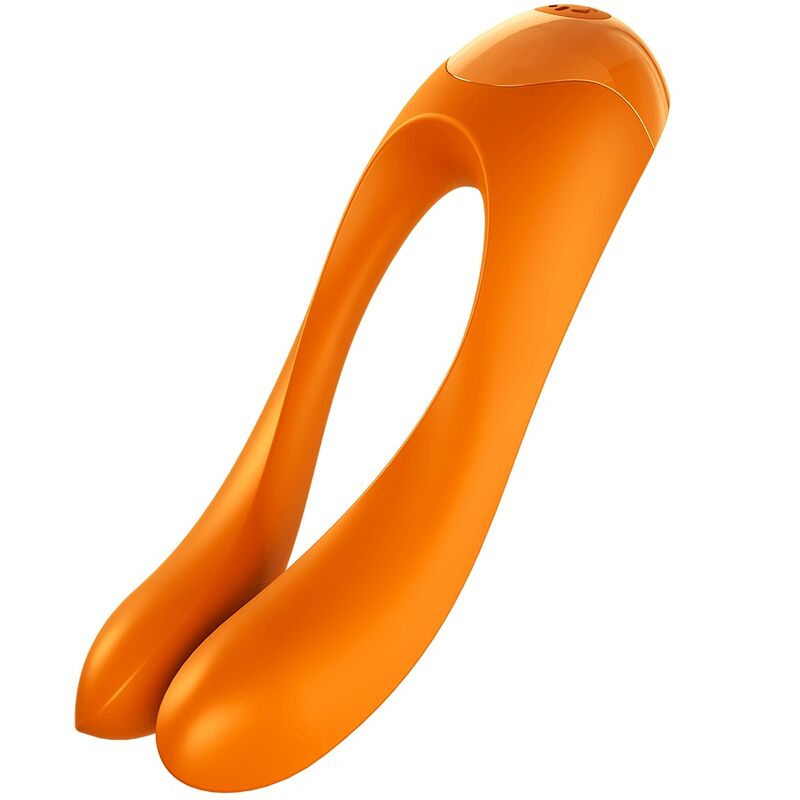La marca SATISFYER VIBRATOR nos facilita esta imagen de su producto SATISFYER - CANDY CANE VIBRADOR DEDO NARANJA para nuestro catálogo.