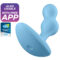 La marca SATISFYER CONNECT nos facilita esta imagen de su producto SATISFYER - DEEP DIVER PLUG VIBRADOR APP AZUL para nuestro catálogo.