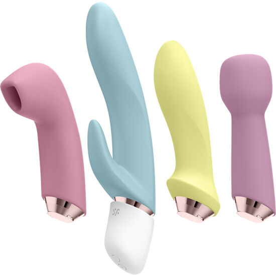 La marca SATISFYER VIBRATOR nos facilita esta imagen de su producto SATISFYER - MARVELOUS FOUR SET VIBRADOR & SUCCIONADOR para nuestro catálogo.