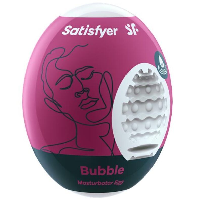 La marca SATISFYER EGGS nos facilita esta imagen de su producto SATISFYER - BUBBLE HUEVO MASTURBADOR para nuestro catálogo.