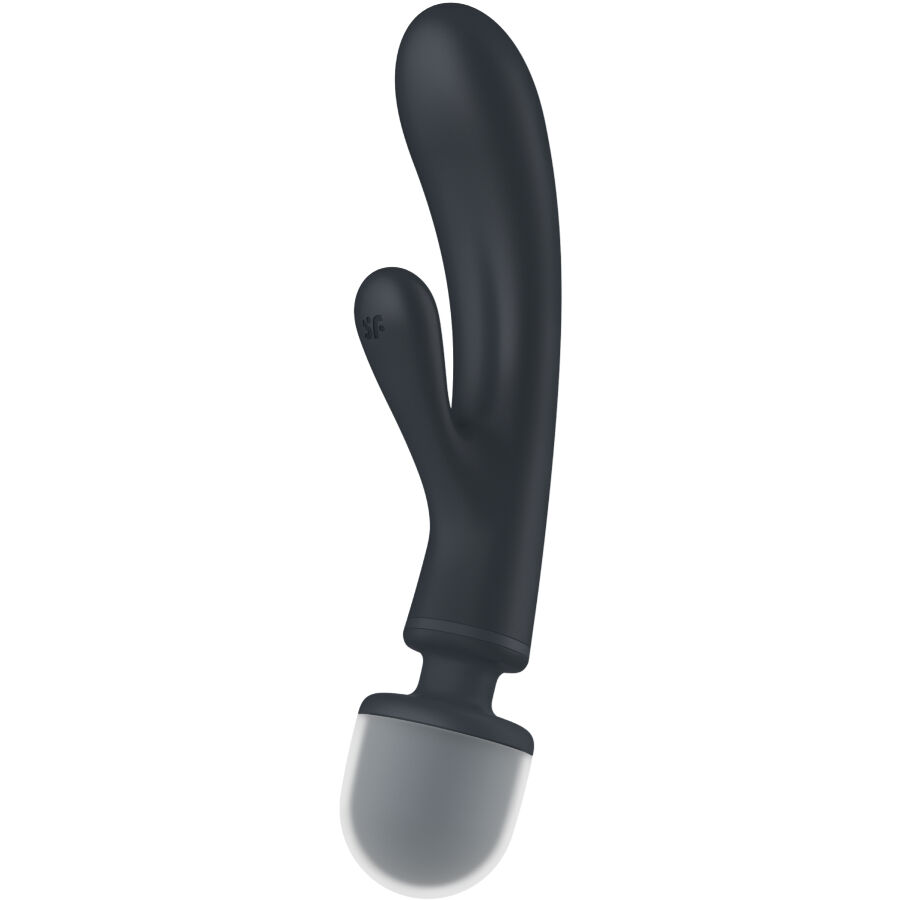 La marca SATISFYER VIBRATOR nos facilita esta imagen de su producto SATISFYER - TRIPLE LOVER MASAJEADOR VIBRADOR RABBIT GRIS para nuestro catálogo.
