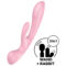 La marca SATISFYER VIBRATOR nos facilita esta imagen de su producto SATISFYER - TRIPLE OH VIBRADOR HÍBRIDO ROSA para nuestro catálogo.