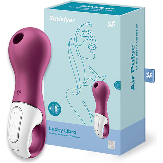 La marca SATISFYER AIR PULSE nos facilita esta imagen de su producto SATISFYER - LUCKY LIBRA SUCCIONADOR Y VIBRADOR para nuestro catálogo.