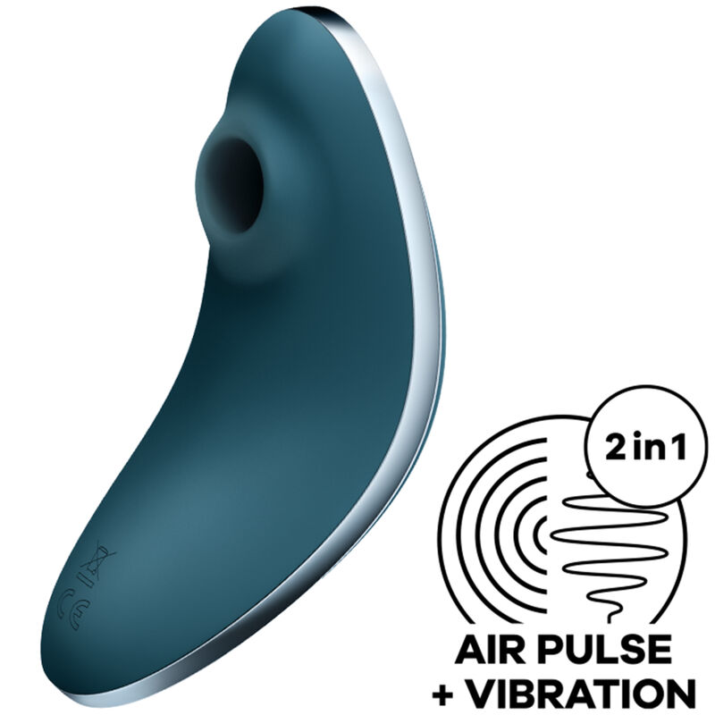 La marca SATISFYER AIR PULSE nos facilita esta imagen de su producto SATISFYER - VULVA LOVER 1 ESTIMULADOR Y VIBRADOR AZUL para nuestro catálogo.