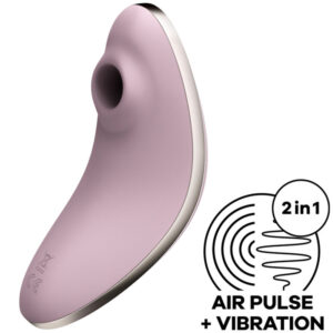 La marca SATISFYER AIR PULSE nos facilita esta imagen de su producto SATISFYER - VULVA LOVER 1 ESTIMULADOR Y VIBRADOR VIOLETA para nuestro catálogo.