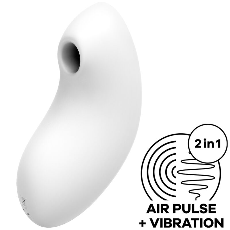 La marca SATISFYER AIR PULSE nos facilita esta imagen de su producto SATISFYER - VULVA LOVER 2 ESTIMULADOR Y VIBRADOR BLANCO para nuestro catálogo.
