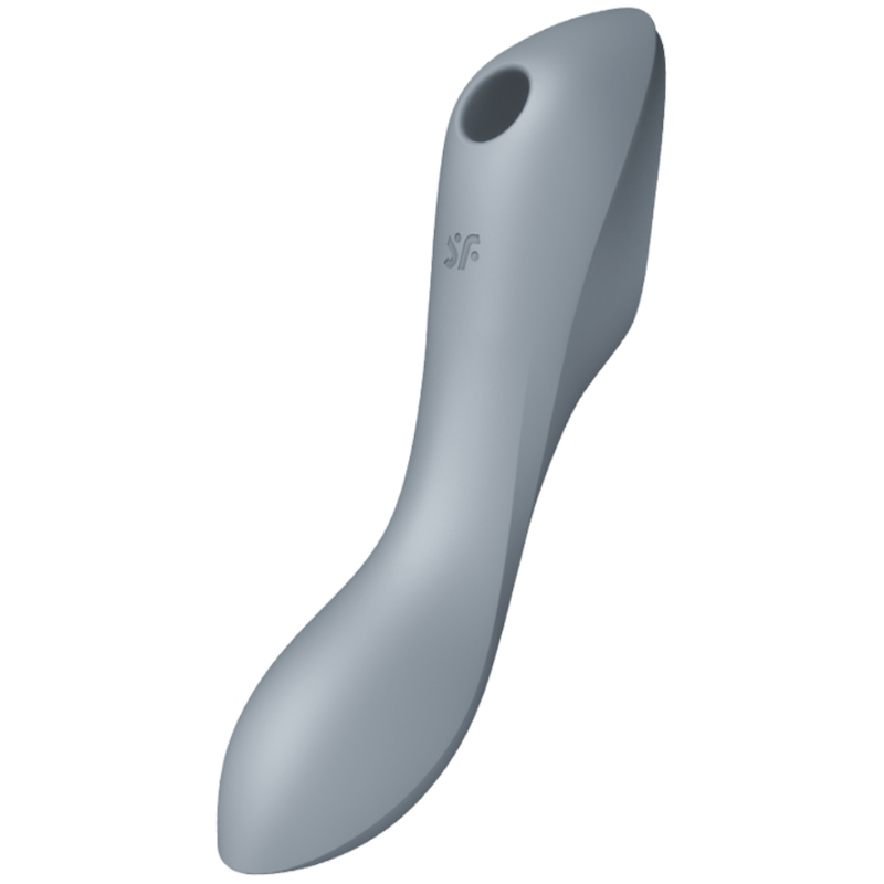 La marca SATISFYER AIR PULSE nos facilita esta imagen de su producto SATISFYER - CURVY TRINITY 3 ESTIMULADOR Y VIBRADOR GRIS para nuestro catálogo.