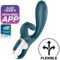 La marca SATISFYER CONNECT nos facilita esta imagen de su producto SATISFYER - HUG ME VIBRADOR RABBIT APP AZUL para nuestro catálogo.