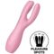 La marca SATISFYER VIBRATOR nos facilita esta imagen de su producto SATISFYER - THREESOME 3 VIBRADOR ROSA para nuestro catálogo.