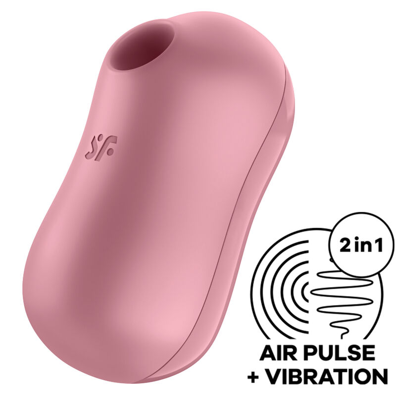 La marca SATISFYER AIR PULSE nos facilita esta imagen de su producto SATISFYER - COTTON CANDY ESTIMULADOR Y VIBRADOR ROSA para nuestro catálogo.