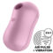 La marca SATISFYER AIR PULSE nos facilita esta imagen de su producto SATISFYER - COTTON CANDY ESTIMULADOR Y VIBRADOR LILA para nuestro catálogo.