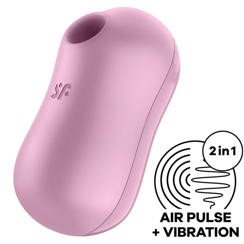 La marca SATISFYER AIR PULSE nos facilita esta imagen de su producto SATISFYER - COTTON CANDY ESTIMULADOR Y VIBRADOR LILA para nuestro catálogo.
