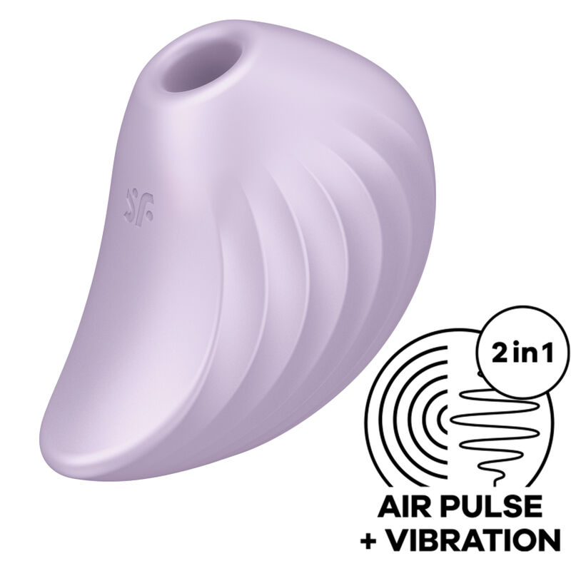 La marca SATISFYER AIR PULSE nos facilita esta imagen de su producto SATISFYER - PEARL DIVER ESTIMULADOR Y VIBRADOR VIOLETA para nuestro catálogo.