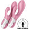 La marca SATISFYER VIBRATOR nos facilita esta imagen de su producto SATISFYER - AIR PUMP BUNNY 2 ROSA para nuestro catálogo.