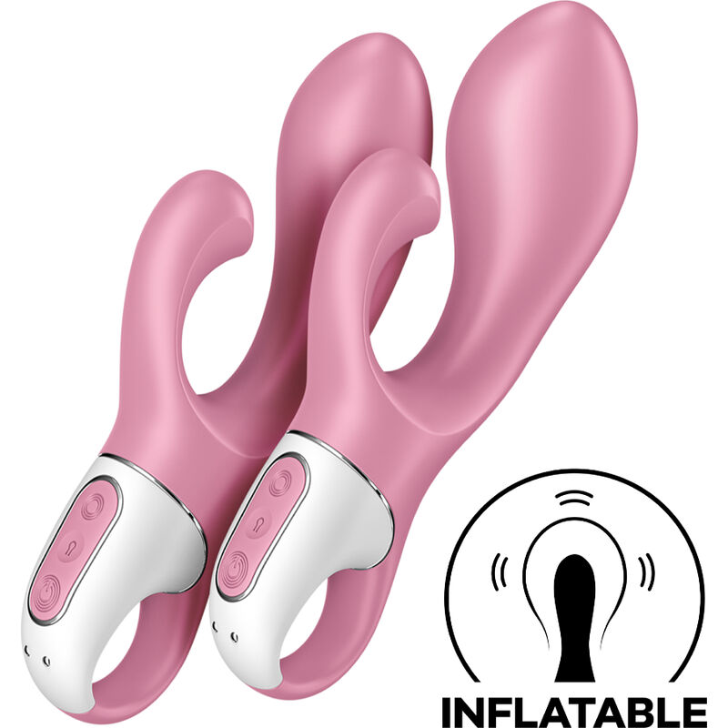 La marca SATISFYER VIBRATOR nos facilita esta imagen de su producto SATISFYER - AIR PUMP BUNNY 2 ROSA para nuestro catálogo.