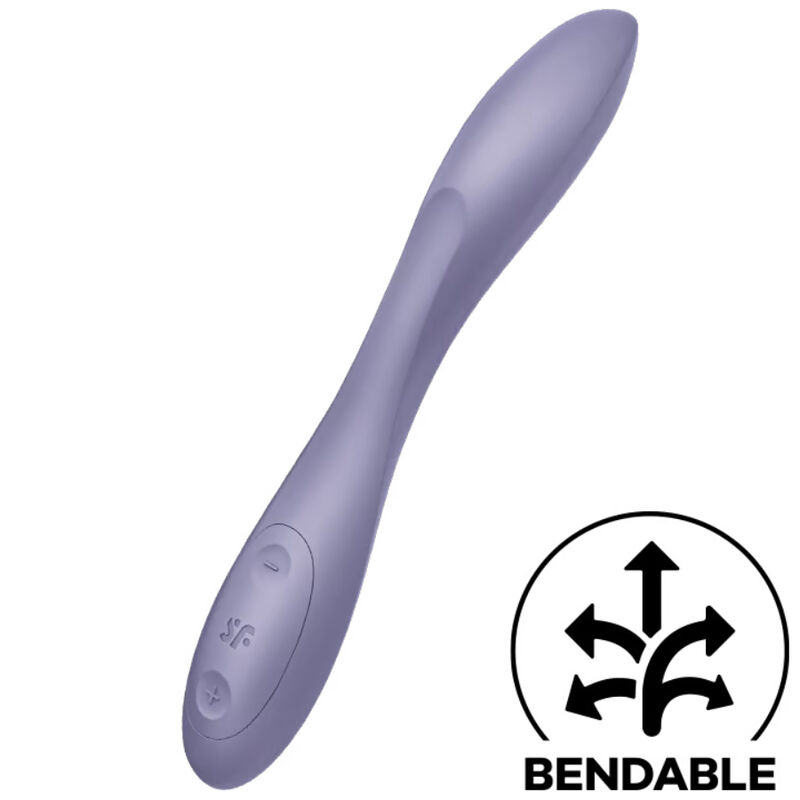 La marca SATISFYER VIBRATOR nos facilita esta imagen de su producto SATISFYER - G-SPOT FLEX 2 MULTI VIBRADOR MORADO para nuestro catálogo.