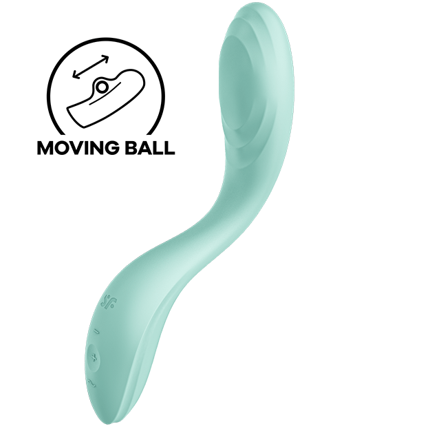 La marca SATISFYER VIBRATOR nos facilita esta imagen de su producto SATISFYER - RRROLLING PLEASURE VIBRADOR PUNTO G VERDE para nuestro catálogo.