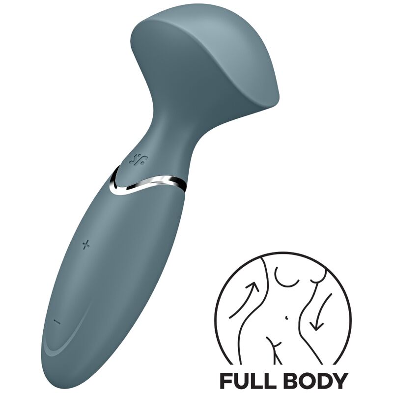 La marca SATISFYER WAND nos facilita esta imagen de su producto SATISFYER - MINI WOND-ER GRIS para nuestro catálogo.