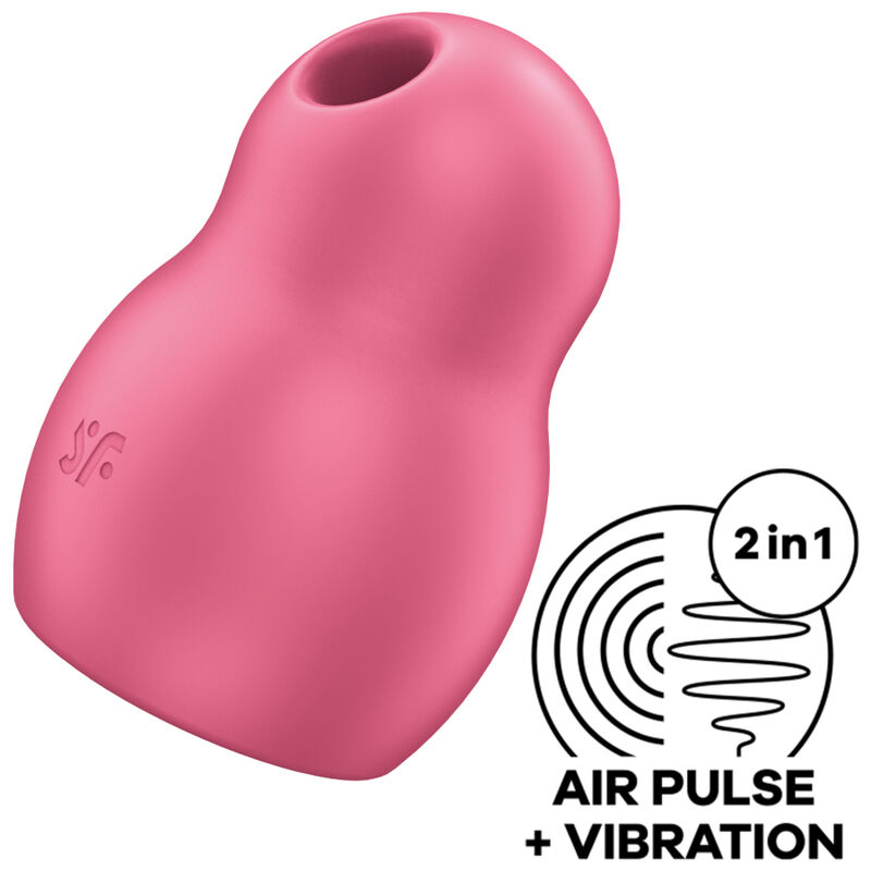 La marca SATISFYER AIR PULSE nos facilita esta imagen de su producto SATISFYER - PRO TO GO 1 ESTIMULADOR Y VIBRADOR DOBLE ROJO para nuestro catálogo.