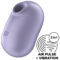 La marca SATISFYER AIR PULSE nos facilita esta imagen de su producto SATISFYER - PRO TO GO 2 ESTIMULADOR Y VIBRADOR DOBLE VIOLETA para nuestro catálogo.