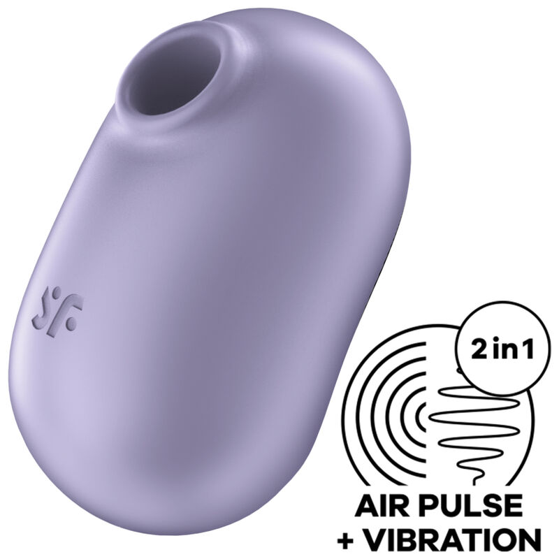 La marca SATISFYER AIR PULSE nos facilita esta imagen de su producto SATISFYER - PRO TO GO 2 ESTIMULADOR Y VIBRADOR DOBLE VIOLETA para nuestro catálogo.