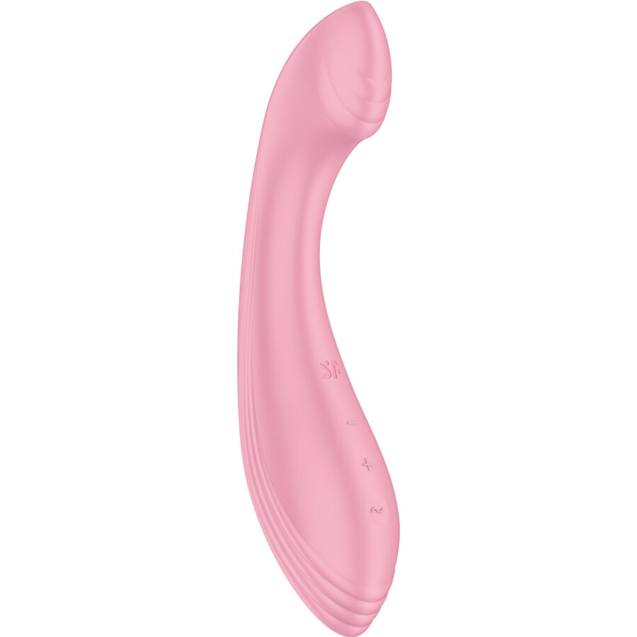 La marca SATISFYER VIBRATOR nos facilita esta imagen de su producto SATISFYER - G-FORCE ESTIMULADOR VIBRADOR PUNTO G ROSA para nuestro catálogo.