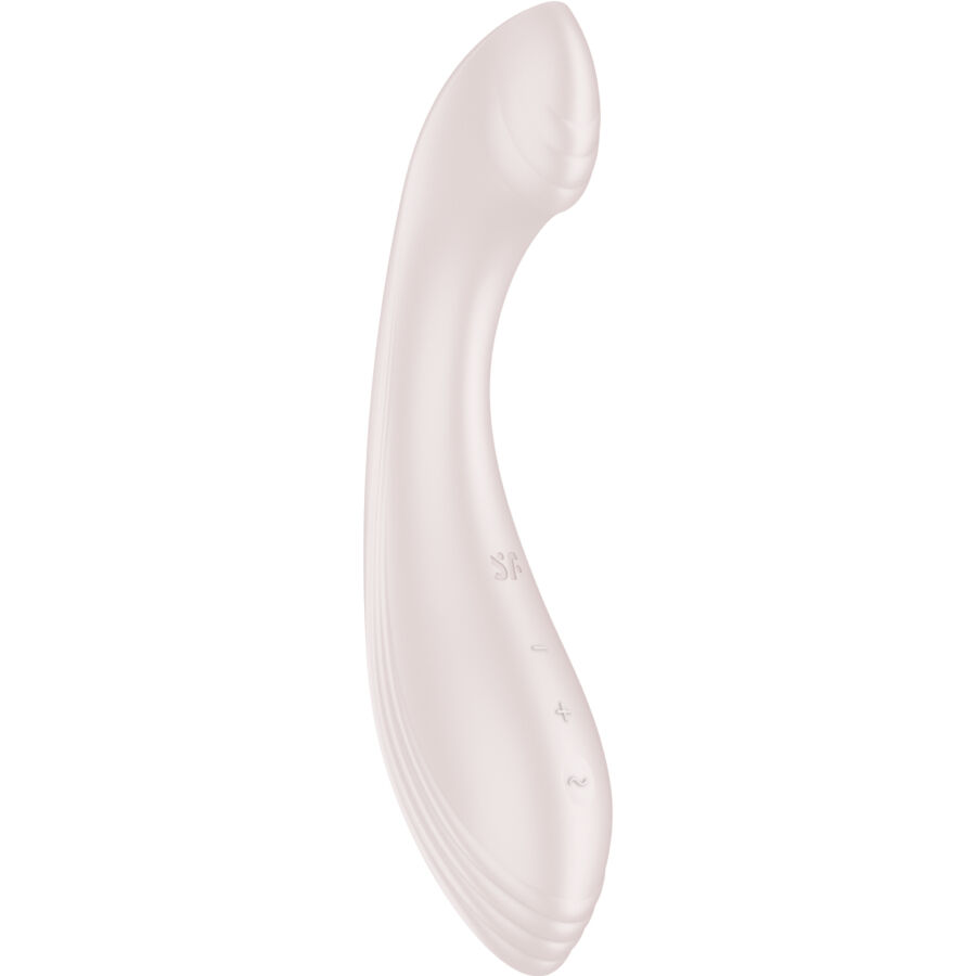 La marca SATISFYER VIBRATOR nos facilita esta imagen de su producto SATISFYER - G-FORCE ESTIMULADOR VIBRADOR PUNTO G BEIGE para nuestro catálogo.