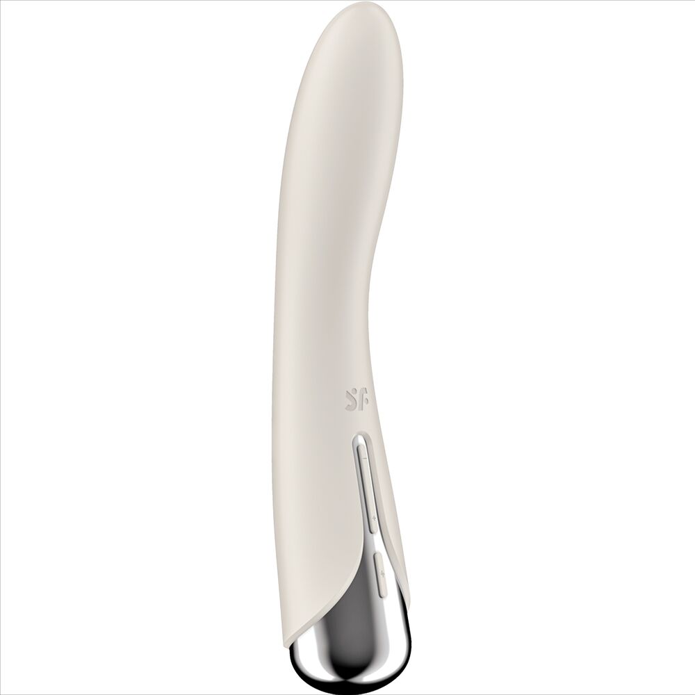 La marca SATISFYER VIBRATOR nos facilita esta imagen de su producto SATISFYER - SPINNING VIBE 1 VIBRADOR ROTADOR G-SPOT BEIGE para nuestro catálogo.