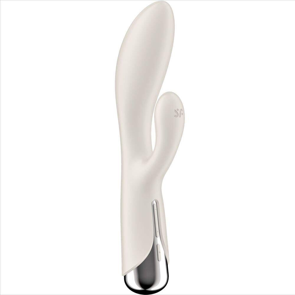 La marca SATISFYER VIBRATOR nos facilita esta imagen de su producto SATISFYER - SPINNING RABBIT 1 ESTIMULACION CLITORIS Y PUNTO G BEIGE para nuestro catálogo.
