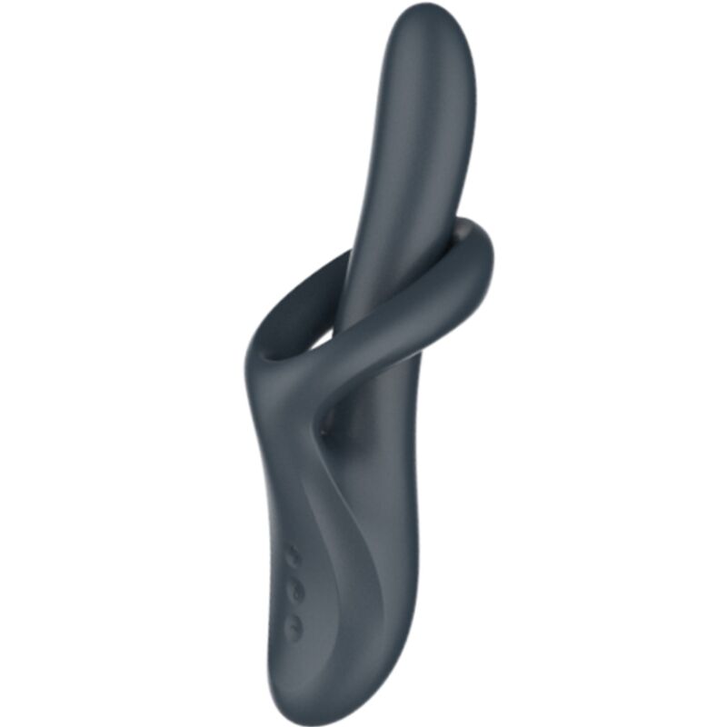 La marca SATISFYER VIBRATOR nos facilita esta imagen de su producto SATISFYER - HEAT FLEX 4 VIBRADOR EFECTO CALOR 12 VIBRACIONES GRIS para nuestro catálogo.