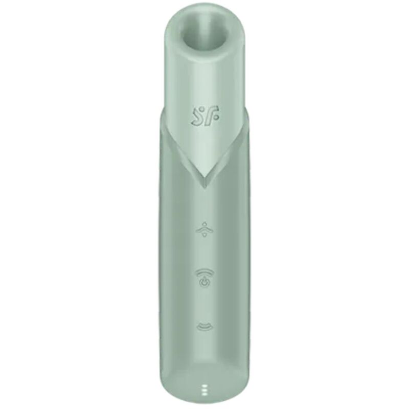 La marca SATISFYER AIR PULSE nos facilita esta imagen de su producto SATISFYER - NAUGHTY KISS ESTIMULADOR CLÍTORIS POR ONDAS VERDE AGUA para nuestro catálogo.