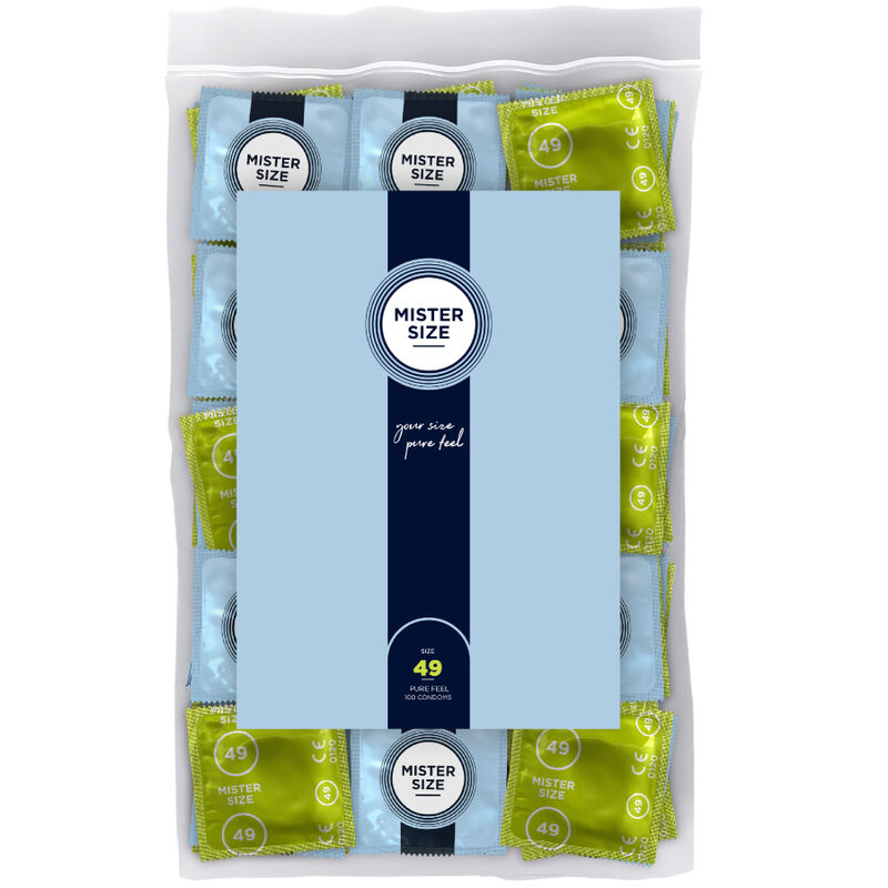 La marca MISTER SIZE nos facilita esta imagen de su producto MISTER SIZE - PRESERVATIVOS TALLA S 49 MM (100 UNIDADES) para nuestro catálogo.