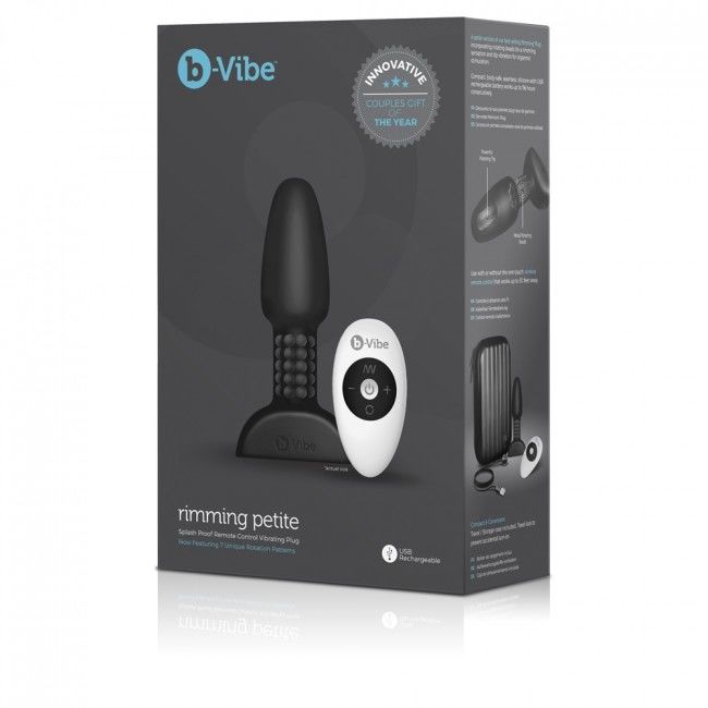 La marca B-VIBE nos facilita esta imagen de su producto B-VIBE - RIMMING CONTROL REMOTO ANAL PLUG PETITE NEGRO para nuestro catálogo.