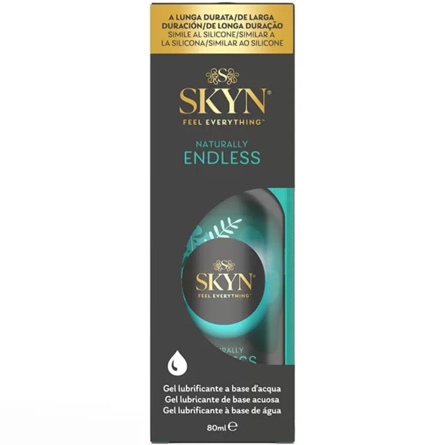 La marca SKYN nos facilita esta imagen de su producto SKYN - LUBRICANTE NATURALLY ENDLESS A BASE DE AGUA 80 ML para nuestro catálogo.