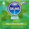 La marca SKINS nos facilita esta imagen de su producto SKINS - PRESERVATIVOS PREMIUM SABOR MENTA PACK 4 para nuestro catálogo.