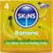La marca SKINS nos facilita esta imagen de su producto SKINS - PRESERVATIVOS PREMIUM SABOR PLÁTANO PACK 4 para nuestro catálogo.