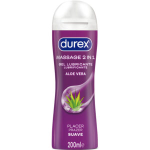 La marca DUREX LUBES nos facilita esta imagen de su producto DUREX - GEL LUBRICANTE DE MASAJE SUAVE ALOE VERA 200 ML para nuestro catálogo.