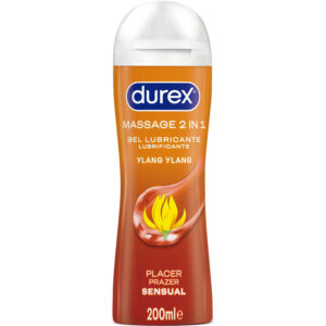 La marca DUREX LUBES nos facilita esta imagen de su producto DUREX - GEL LUBRICANTE DE MASAJE SENSUAL YLANG YLANG 200 ML para nuestro catálogo.