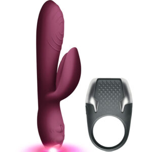 La marca CLIMAXIMUM nos facilita esta imagen de su producto CLIMAXIMUM - LAMOUR KIT VIBRADOR RABBIT + ANILLO PENE LED para nuestro catálogo.