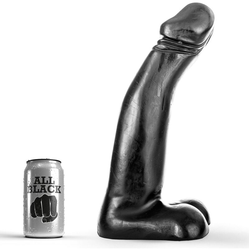 La marca ALL BLACK nos facilita esta imagen de su producto ALL BLACK - DILDO REALISTA NEGRO FISTING 29 CM para nuestro catálogo.