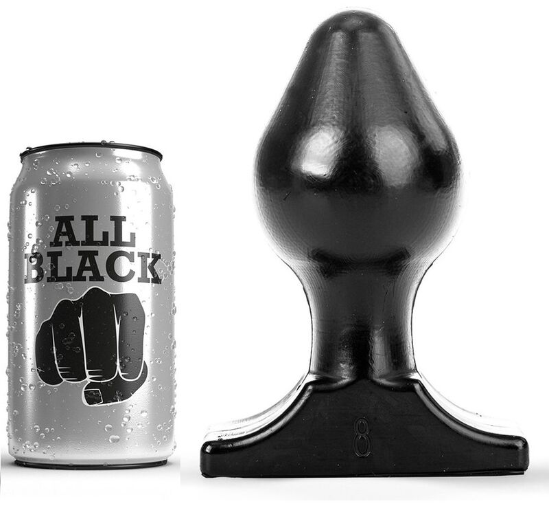 La marca ALL BLACK nos facilita esta imagen de su producto ALL BLACK - ANAL PLUG 16X8 CM para nuestro catálogo.