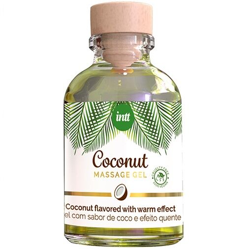 La marca INTT VEGAN LINE nos facilita esta imagen de su producto INTT - GEL DE MASAJE VEGANO CON SABOR A COCO Y EFECTO CALOR para nuestro catálogo.