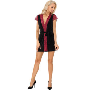 La marca LIVCO CORSETTI SETS nos facilita esta imagen de su producto LIVCO CORSETTI FASHION - KUMIKO LC 90428 BATA + PANTY NEGRO L/XL para nuestro catálogo.