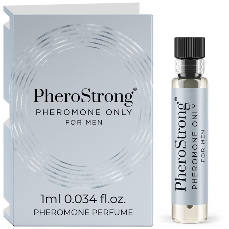 La marca PHEROSTRONG nos facilita esta imagen de su producto PHEROSTRONG - PERFUME CON FEROMONAS ONLY PARA HOMBRE 1 ML para nuestro catálogo.