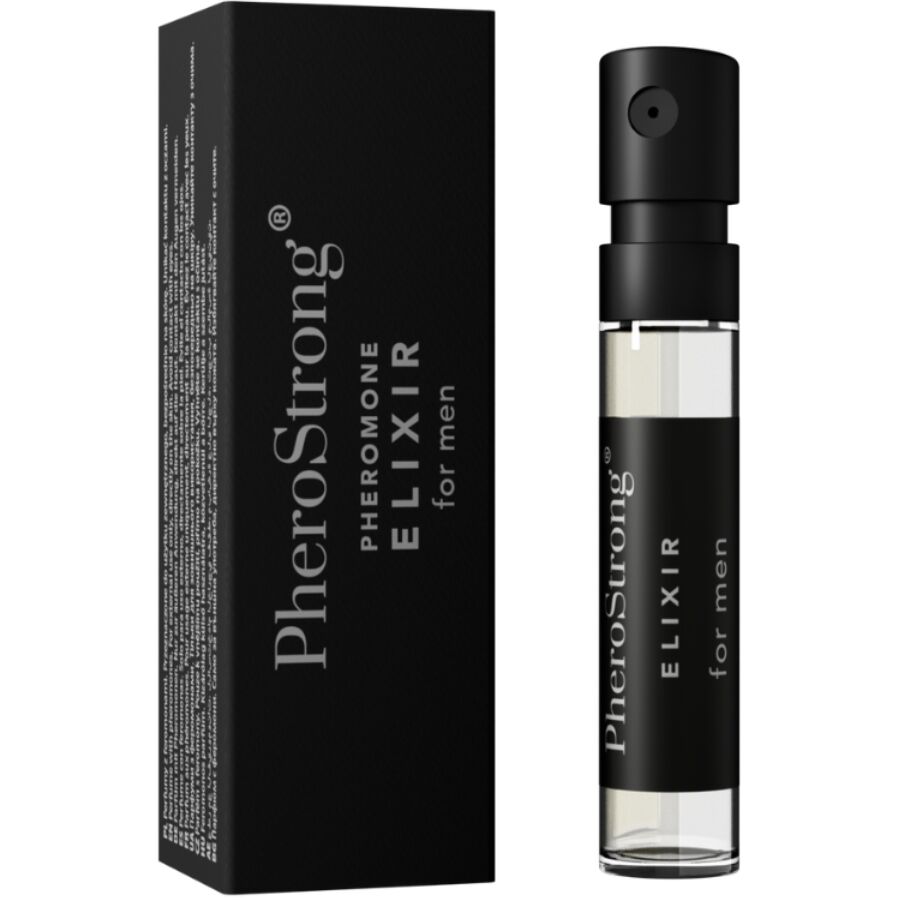 La marca PHEROSTRONG nos facilita esta imagen de su producto PHEROSTRONG - ELIXIR DE FERÓMONAS PARA HOMBRE 2 ML para nuestro catálogo.
