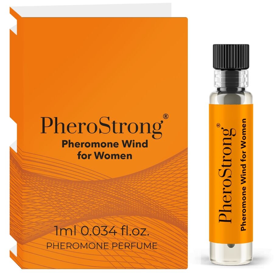La marca PHEROSTRONG nos facilita esta imagen de su producto PHEROSTRONG - PERFUME CON FEROMONAS WIND PARA MUJER 1 ML para nuestro catálogo.