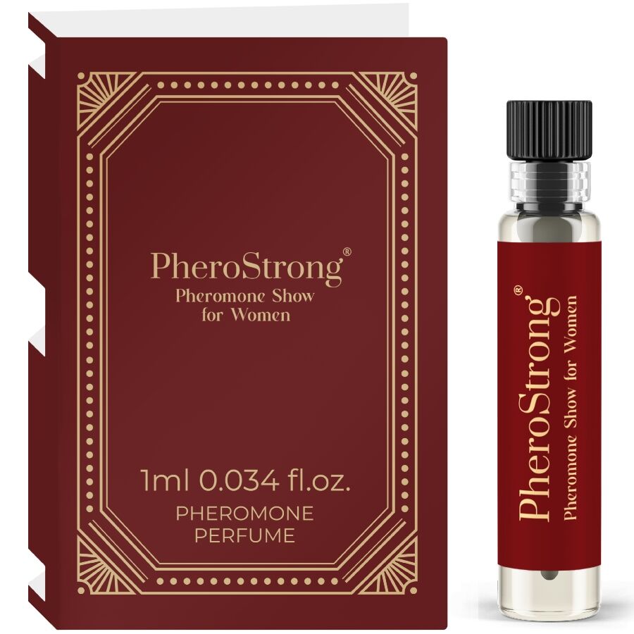 La marca PHEROSTRONG nos facilita esta imagen de su producto PHEROSTRONG - PERFUME CON FEROMONAS SHOW PARA MUJER 1 ML para nuestro catálogo.