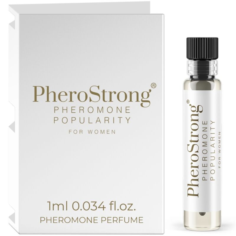 La marca PHEROSTRONG nos facilita esta imagen de su producto PHEROSTRONG - PERFUME CON FEROMONAS POPULARITY PARA MUJER 1 ML para nuestro catálogo.